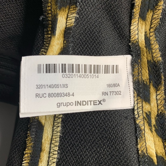 ZARA Leopard Print Mini Dress | Animal Print Sleeveless A-Line XS - Picture 9 of 11